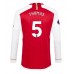 Arsenal Thomas Partey #5 Voetbalkleding Thuisshirt 2023-24 Lange Mouwen